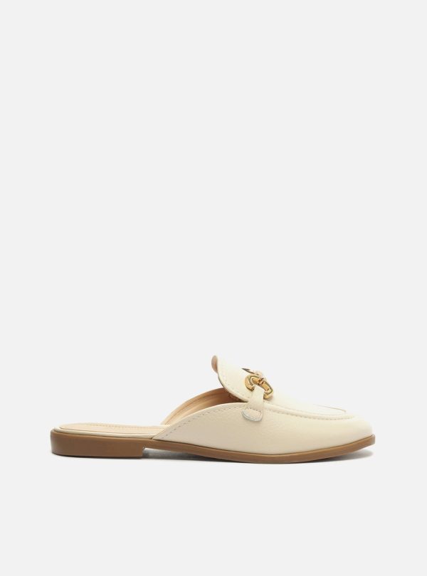 Mule Off-White Couro Rasteira Brid?o