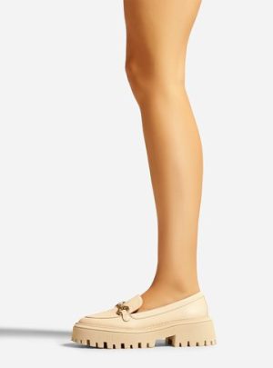 Mocassim Off-White Couro Tratorado Brid?o