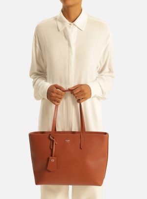 Bolsa Shopping Marrom Grande Bag Charm